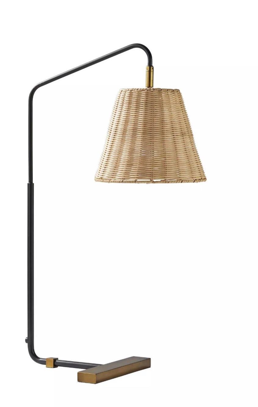Serena & Lily Flynn Table Lamp with Rattan Wicker Shade